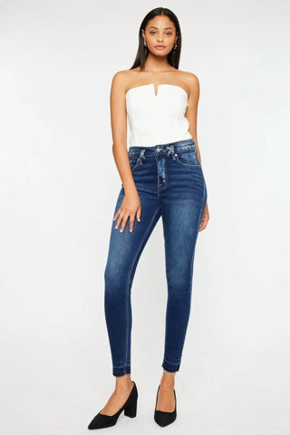 Kancan Full Size High Rise Ankle Skinny Jeans - Just Believe Boutique
