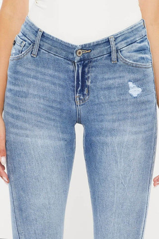 Kancan High Waist Cat's Whiskers Skinny Jeans - Just Believe Boutique