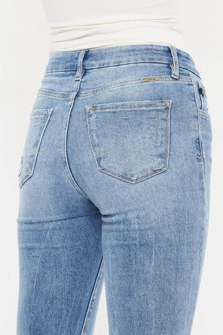 Kancan High Waist Cat's Whiskers Skinny Jeans - Just Believe Boutique