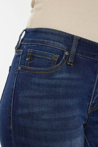 Kancan Mid Rise Gradient Skinny Jeans - Just Believe Boutique