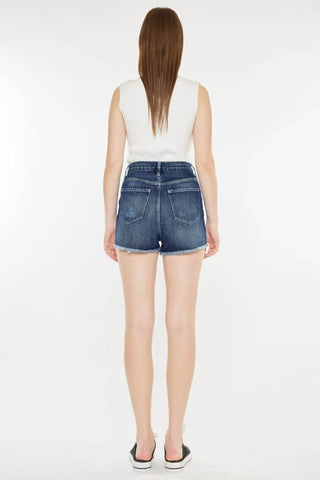 Kancan Raw Hem Button Fly Denim Shorts - Just Believe Boutique