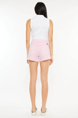 Kancan Raw Hem High Waist Denim Shorts - Just Believe Boutique