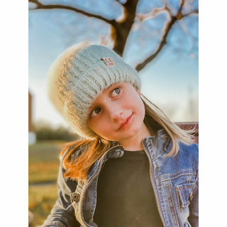 Kids Fuzzy Solid Beanie- C.C - Just Believe Boutique