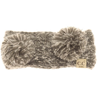 KIDS Multi-tone Double Pom Head Wrap - Just Believe Boutique