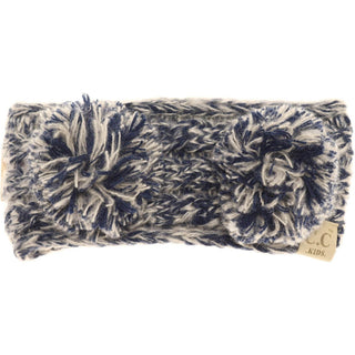 KIDS Multi-tone Double Pom Head Wrap - Just Believe Boutique