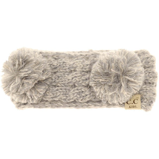 KIDS Multi-tone Double Pom Head Wrap - Just Believe Boutique