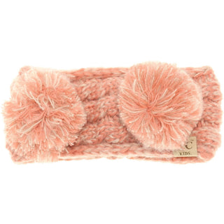 KIDS Multi-tone Double Pom Head Wrap - Just Believe Boutique