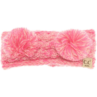 KIDS Multi-tone Double Pom Head Wrap - Just Believe Boutique