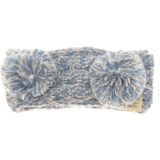 KIDS Multi-tone Double Pom Head Wrap - Just Believe Boutique