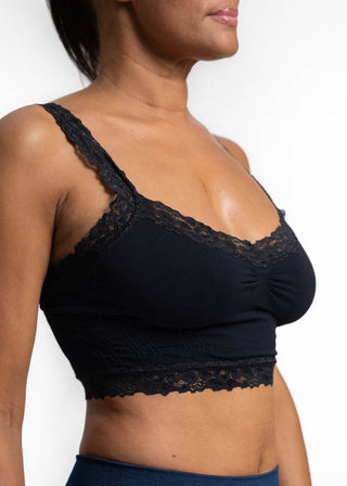 Lace Bralette: Black - Just Believe Boutique