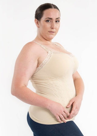 Lace Cami - Curvy Fit: Blush - Just Believe Boutique