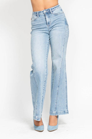 Light Indigo High Waist Denim JB - Just Believe Boutique