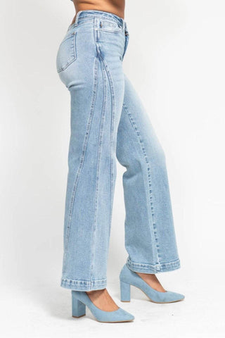 Light Indigo High Waist Denim JB - Just Believe Boutique