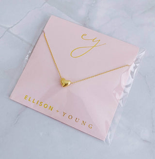 Love Bean Heart Necklace: Silver - Just Believe Boutique