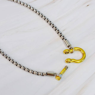 Luxe Pendant Box Chain Necklace - Just Believe Boutique