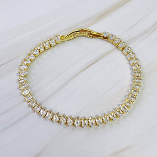 Marquise Cut Sparkle Tennis Bracelet - Just Believe Boutique