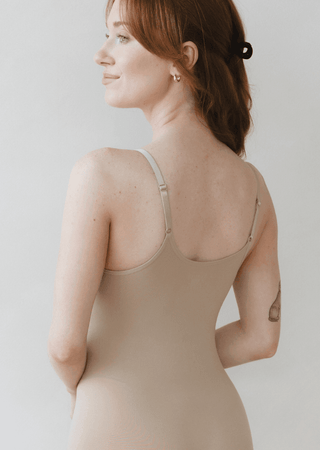 Mid-Thigh Sculpting Shapewear: Tan / Regular - Just Believe Boutique