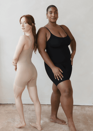 Mid-Thigh Sculpting Shapewear: Tan / Regular - Just Believe Boutique