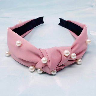 My Everyday Pearl Headband: Rouge Pink - Just Believe Boutique