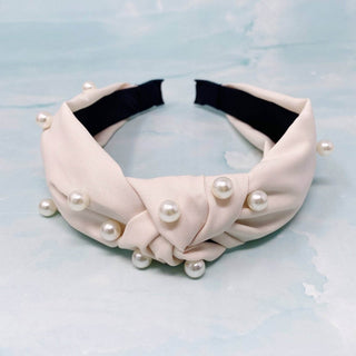 My Everyday Pearl Headband: Rouge Pink - Just Believe Boutique