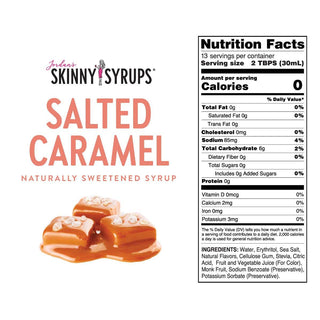 Naturally Sweetened Salted Caramel Syrup - 375ml - Just Believe Boutique