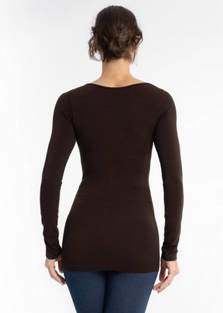 Reversible Long Sleeve: Chocolate - Just Believe Boutique