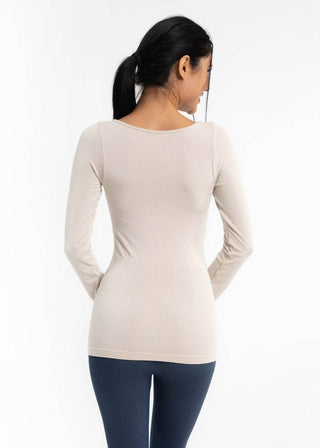 Reversible Long Sleeve: Ivory - Just Believe Boutique