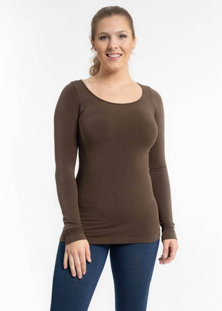 Reversible Long Sleeve: Olive - Just Believe Boutique