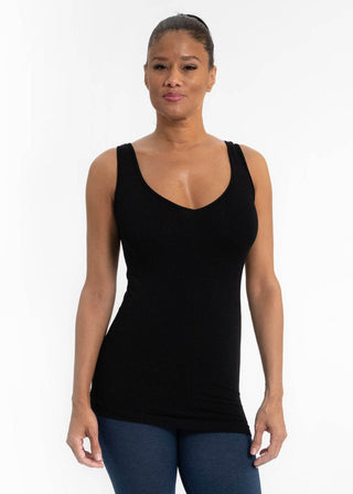 Reversible Tank : Black / Long - Just Believe Boutique