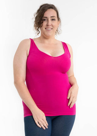 Reversible Tank : Magenta / Long - Just Believe Boutique