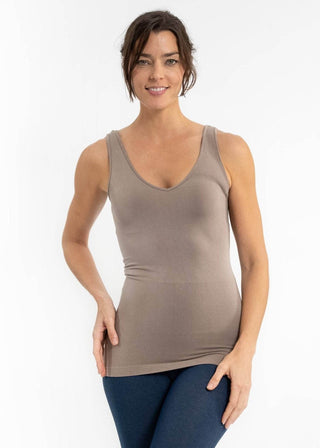 Reversible Tank : Neutral Grey / Long - Just Believe Boutique