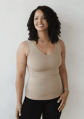 Reversible Tank : White / Long - Just Believe Boutique