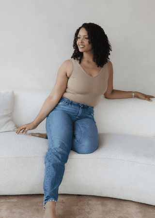 Reversible Tank : White / Long - Just Believe Boutique