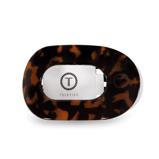 Round Flat Hair Clip | Medium | Tortoise - Just Believe Boutique