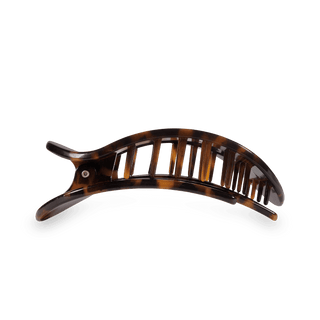 Round Flat Hair Clip | Medium | Tortoise - Just Believe Boutique