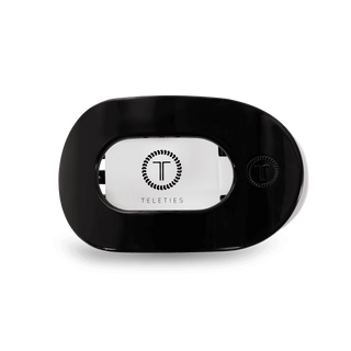 Round Flat Hair Clip | Small | Jet Black - Just Believe Boutique