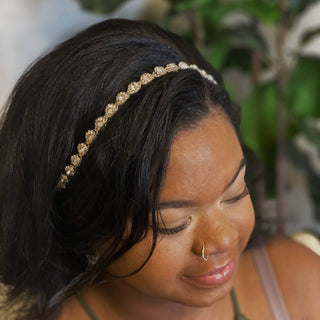 Shines On The Sash Headband: Silver - Just Believe Boutique