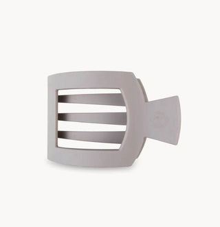 Silver Flames Medium Flat Square Hair Clip - Just Believe Boutique