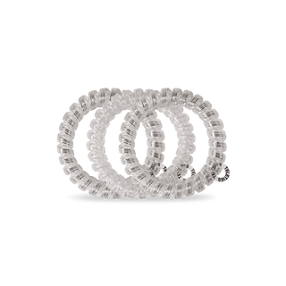 Spiral Hair Coils | Large | Silver Slay Hair Ties - Just Believe Boutique