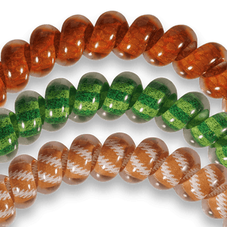 Spiral Hair Coils | Small | Football Hair Ties - Just Believe Boutique