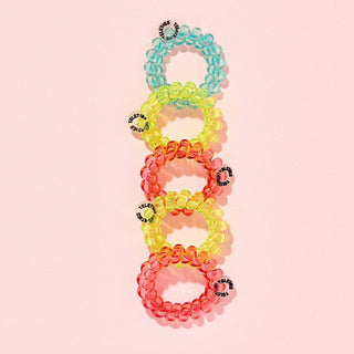 Spiral Hair Coils | Tiny | Summer Brights Hair Ties - Just Believe Boutique