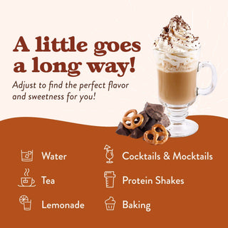 Sugar Free Chocolate Salted Pretzel Syrup - Just Believe Boutique