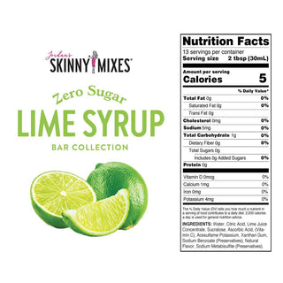 Sugar Free Lime Syrup - 375ml - Just Believe Boutique