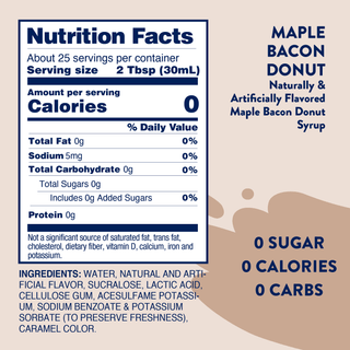 Sugar Free Maple Bacon Donut Syrup - Just Believe Boutique