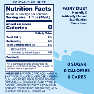 Sugar Free Sour Fairy Dust Syrup - Just Believe Boutique