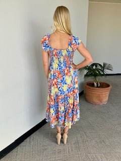Tropical Print Maxi Dress - Just Believe Boutique