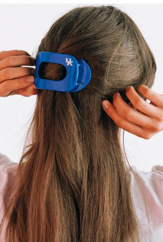 University of Kentucky Medium Flat Round Hair Clip - Just Believe Boutique