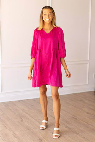 Viva La Pink Casual Dress - Just Believe Boutique
