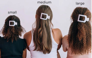 Wrapped in Ribbons Medium Flat Square Hair Clip - Just Believe Boutique