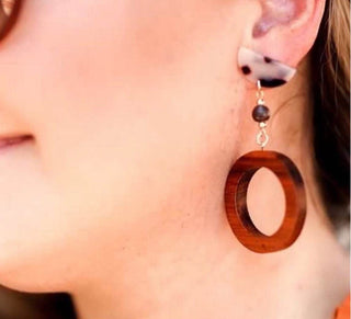 Acrylic & Wooden Hoops - Just Believe Boutique